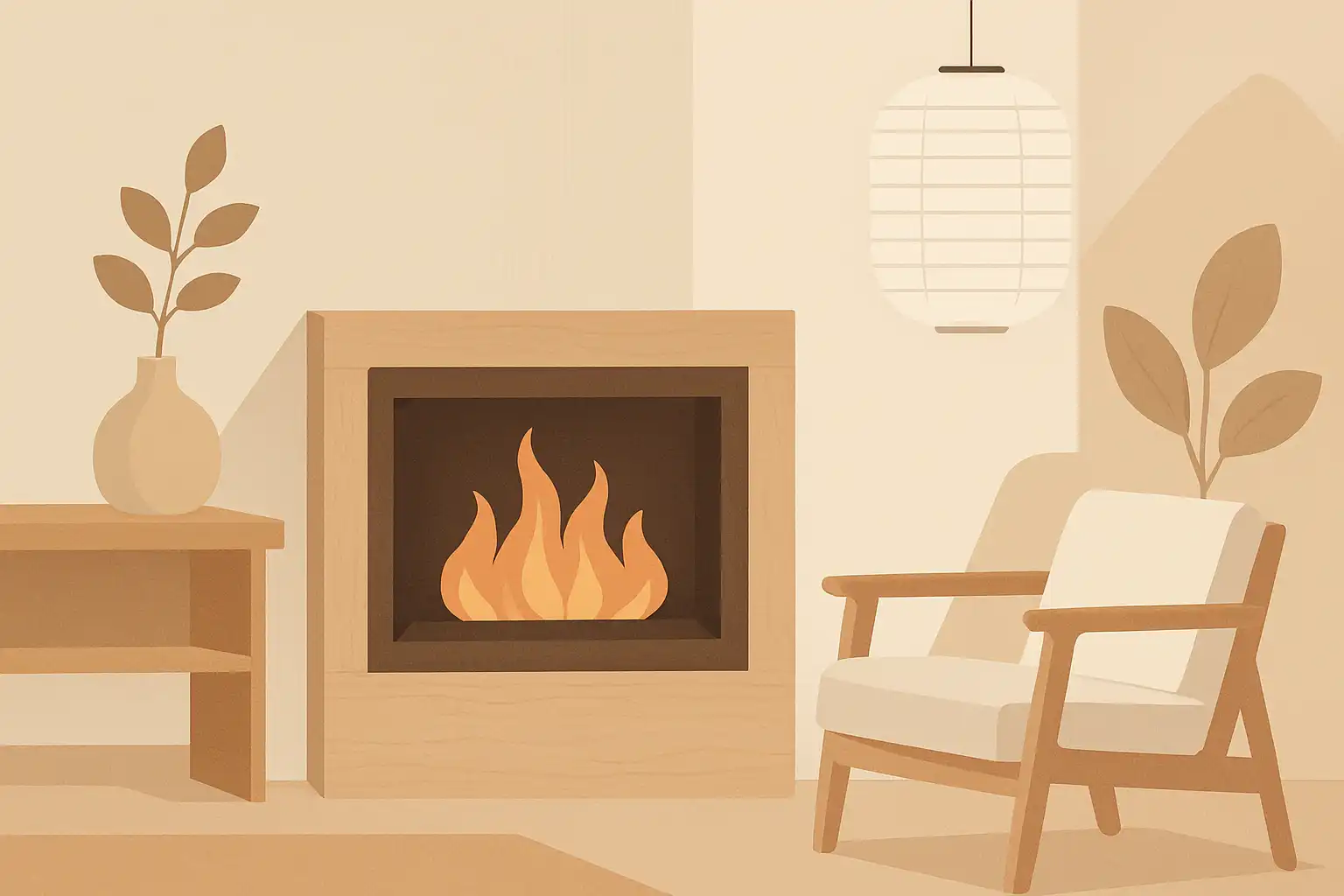 Japandi en elektrische haarden: zo breng je rust en warmte samen in je interieur