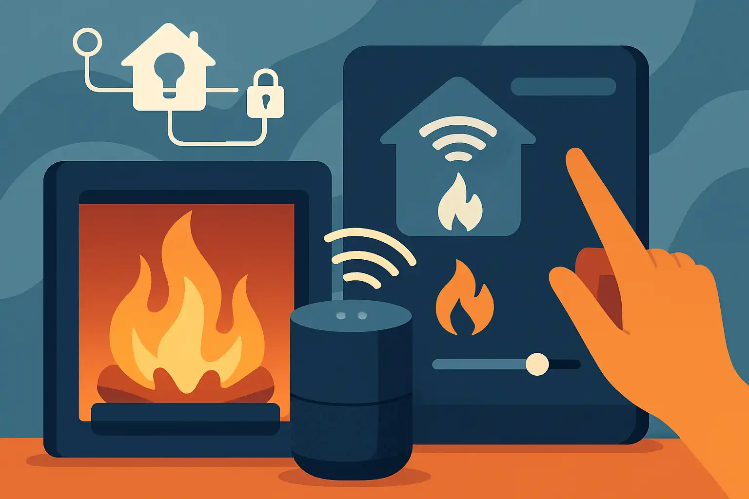 Slimme haarden en smart home integratie: verwarm je huis met één spraakcommando