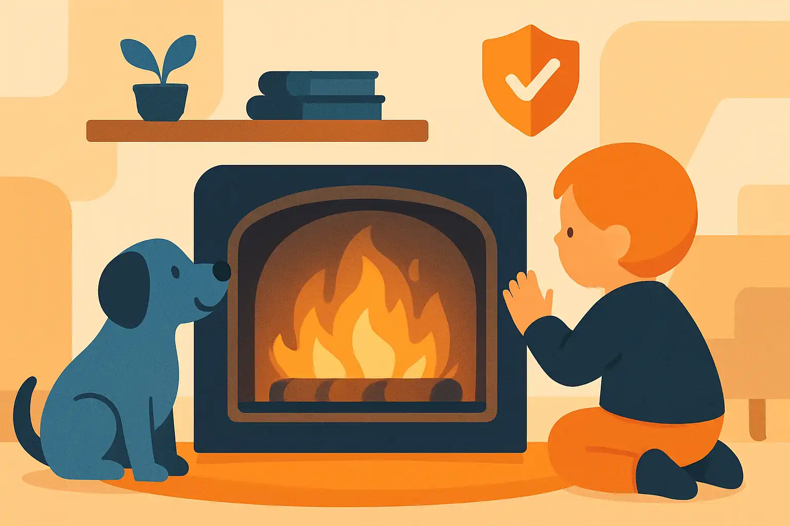 Veilig en knus: zo kies je een kind- en huisdierproof elektrische haard