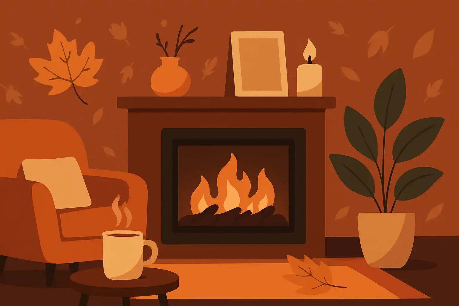 Zo creëer je een gezellige herfstvibe in huis met je elektrische haard