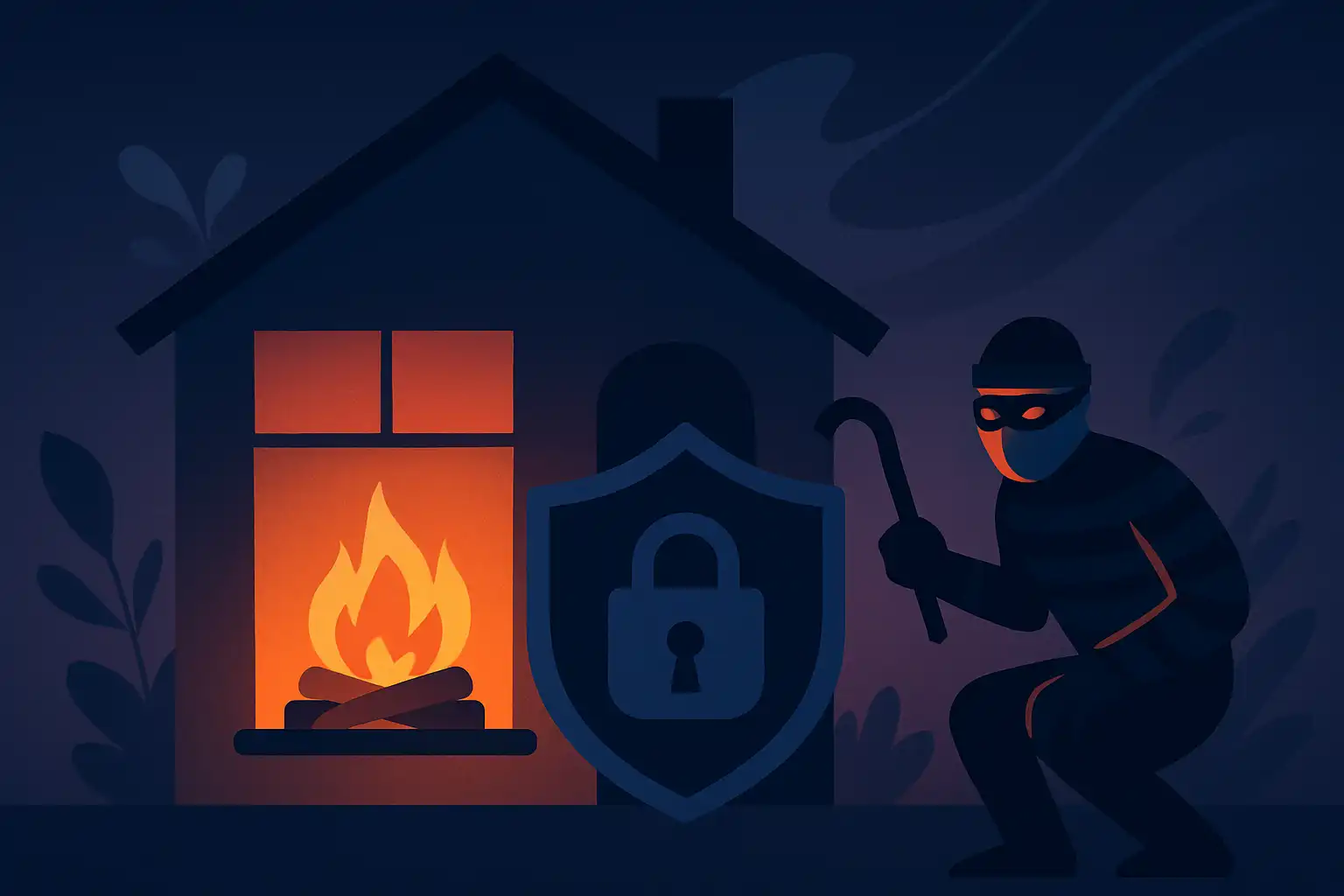 Zo gebruik je je elektrische haard om inbraken af te schrikken en je huis veiliger te maken