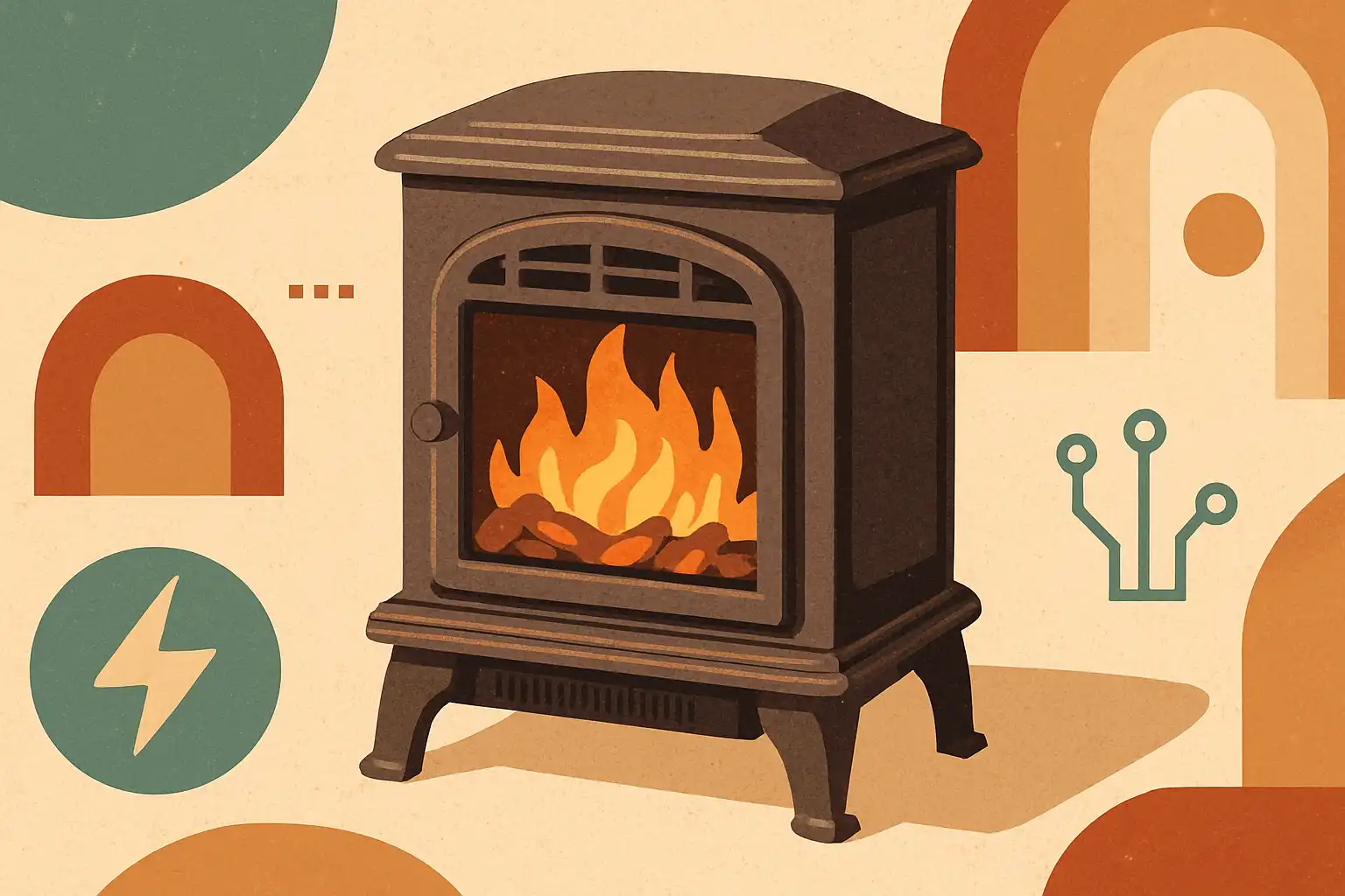 Zo geef je je elektrische haard een vintagelook zonder in te leveren op moderne technologie