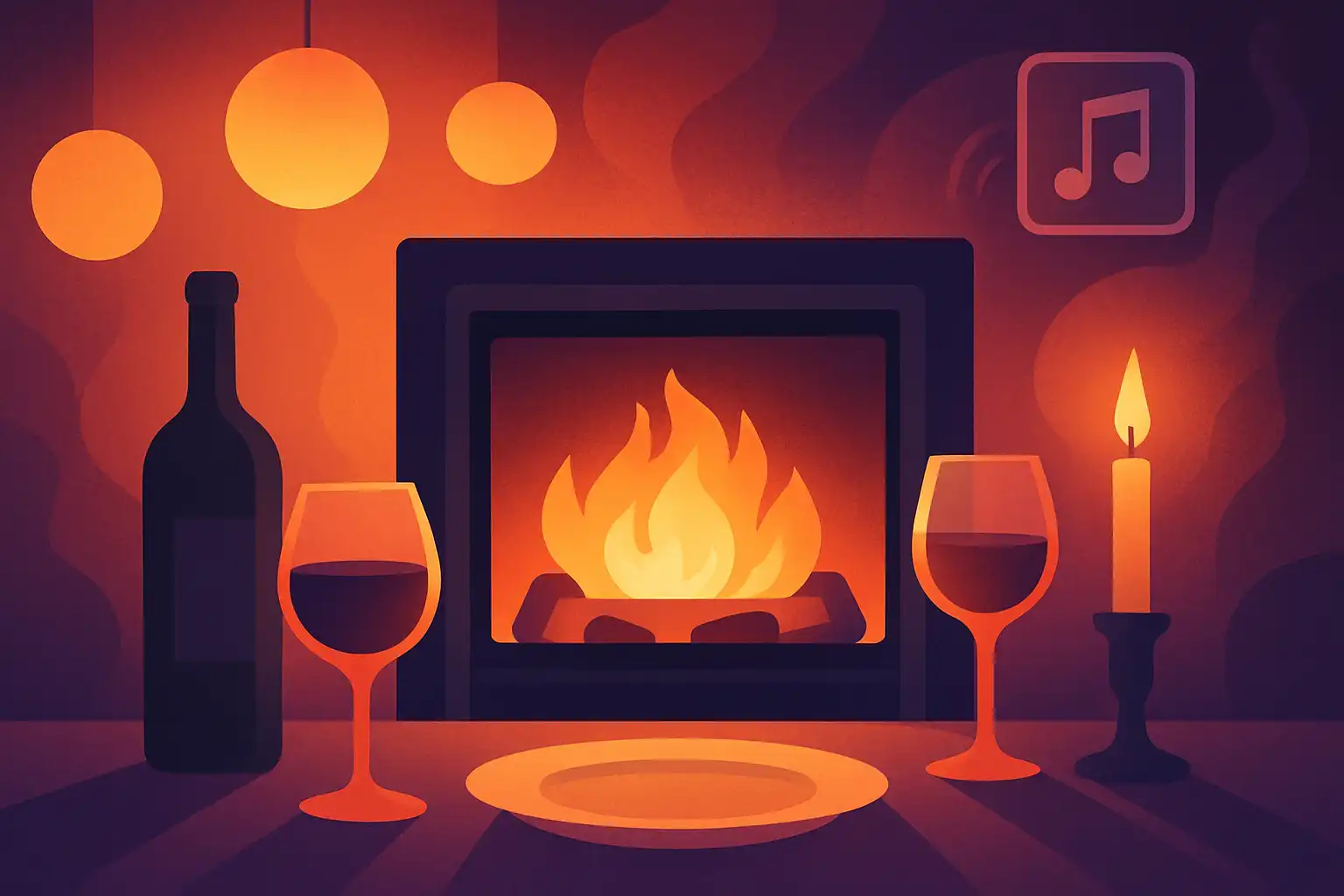 Zo maak je van je elektrische haard de perfecte sfeermaker voor diners: licht, temperatuur en playlist-tips