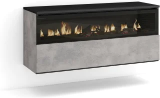 Moderne LED Elektrische Haard - Decoratieve Hanghaard zonder Warmte | 102x45x35cm