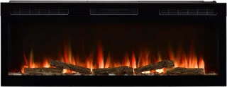 Dimplex Sense 50 Elektrische Sfeerhaard 127 cm – Inbouw & Wandhaard voor Cinewall – LED Optiflame Vlammen – Met Verwarming, Afstandsbediening & App-bediening – Zwarte Designhaard