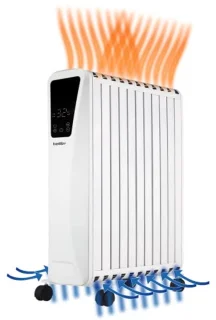 2500 Watt Radiator voor Open Haard - Efficiënte Verwarming met Digitaal Display