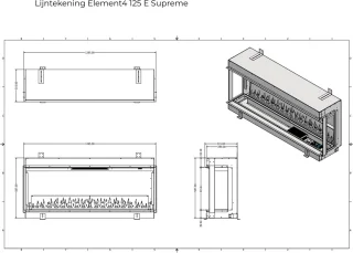 Element4 Elite 125 E Supreme elektrische haard