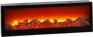 DailySupplies® Sfeerhaard Elektrisch - Tafelhaard voor Binnen & Buiten - Sfeerhaarden met Schouw - 60x20 CM