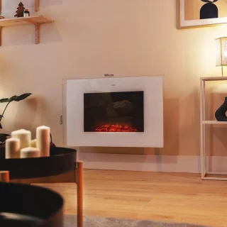 Elektrische open haard 26 inch met Wifi, afstandsbediening en regelbare vlam