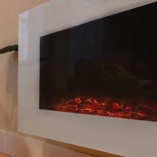 Elektrische open haard 26 inch met Wifi, afstandsbediening en regelbare vlam