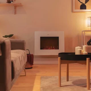 Elektrische open haard 26 inch met Wifi, afstandsbediening en regelbare vlam