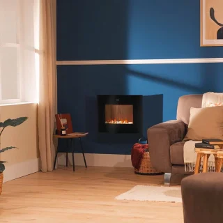 Elektrische Open Haard met WiFi Bediening en Afstandsbediening – 22" Curved Flames en 2000W Vermogen