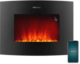 Elektrische Open Haard met WiFi Bediening en Afstandsbediening – 22" Curved Flames en 2000W Vermogen