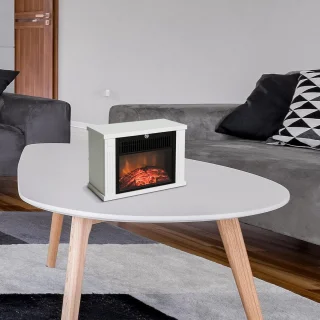 Elektrische Kachel Met Vlameffect - 1200 W - Vrijstaand En Modern Ontwerp