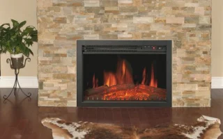 Inbouwhaard met Verwarming en LED Vlameffect - Elektrische Haard 2000W