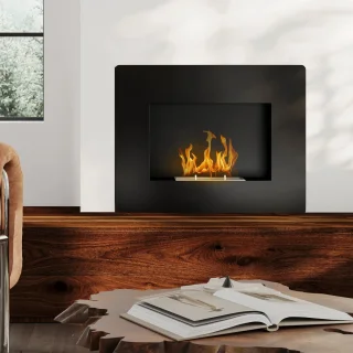 Betaalbare Goederen® elektrische kachel - zwart - hout - sfeerhaard - openhaard kast - winter - gezelligheid - woonkamer - opbergruimte
