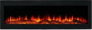 Elektrische LED inbouw haard "Cortina" 110x35x12,5cm