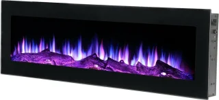 Elektrische LED inbouw haard "Cortina" 110x35x12,5cm