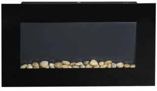 De Sfeerhaard Elektrisch - Haard met Verwarming - LED-vlameffect - 1000/2000W - Openhaard - Decoratieve Haardkachel - Kachel Vrijstaand - Stijlvolle Uitstraling - Zwart in één oogopslag