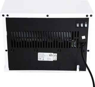 Elektrische haard - Sfeerhaard -Electrische kachel - Vrijstaand - Met verwarming - Compacte kachel - 1200 Watt - Wit
