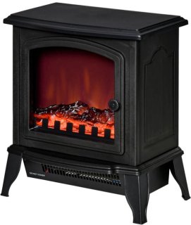 Sfeerhaard Elektrisch - Haard met Verwarming - met LED-Vlameffect - 1000W/2000 W - Kachel Vrijstaand - Openhaard - Gehard Glas - Wit - 36,5x24x45,5 cm review