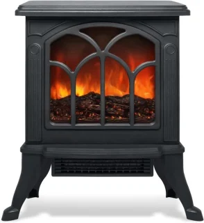 Elegante elektrische open haard met vlameffect en verwarming - 750 W/1500 W, instelbare warmtestanden, ideaal voor sfeerverlichting