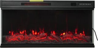 De HOMAVO 36'' Elektrische Sfeerhaard - 1000/2000W Elektrische Haard met Verwarming - Twaalf 3D-Vlammenkleuren - Vrijstaande/Inbouwhaard - LED-strip - Timerfunctie - Oververhittingsbeveiliging in één oogopslag
