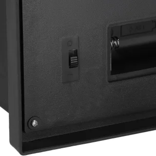Springos Open Haard - Kachel - Verwarming - Decoratieve Verlichting - Baterijen - USB LED - 27,5 x 19,5 x 12 cm - Zwart