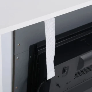 Sfeerhaard Elektrisch - Haard met Verwarming - LED-vlameffect - 1800/2000W - Openhaard - Decoratieve Haard - Kachel Vrijstaand - Wit - 113 x 26,6 x 87,5 cm