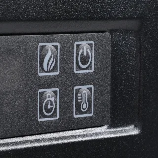 Sfeerhaard Elektrisch - Haard met Verwarming - LED-vlameffect - 1800/2000W - Openhaard - Decoratieve Haard - Kachel Vrijstaand - Wit - 113 x 26,6 x 87,5 cm
