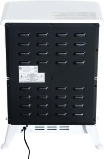 Elektrische Haardkachel met Vlameffect en Oververhittingsbeveiliging - Wit 42 x 28 x 55 cm