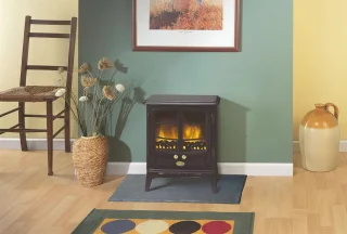 Vrijstaande Elektrische Sfeerhaard met LED Vuureffect en Instelbare Warmtefunctie