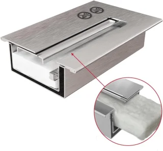 Decoratieve biohaard Wandhaard Zwart - Geclosed - 374mm x 648mm - TÜV Getest