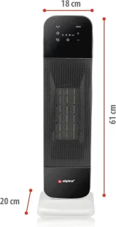 Kachel en Ventilator met Afstandsbediening - Oscillerende Torenventilator voor Verwarming en Verkoeling - Instelbare Temperatuur van 15 tot 35°C
