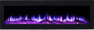 LumberQ In- Wand sfeerhaard Scott - 130 x 46 x 12,5 cm - Sfeerhaard - 3 kleuren - Wandhaard - Elektrische wand haard