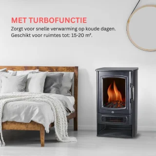 Sfeerhaard Elektrisch - Tafelhaard voor Binnen & Buiten - Sfeerhaarden met Schouw