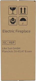 Openhaard Elektrisch - Houtvuureffect - Touchscreen - Glas Paneel - Wandmontage - 900/1800W - 102 cm - Zwart