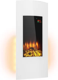 Elektrische Wandhaard Met Led-Vlammen - Programmeerbare Weektimer, 1.000 Of 2.000 W Vermogen
