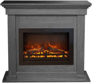 Xaralyn Flex EFL-HLZ elektrische open haard - Witte houten haardombouw - 1500 watt verwarming - afstandsbediening
