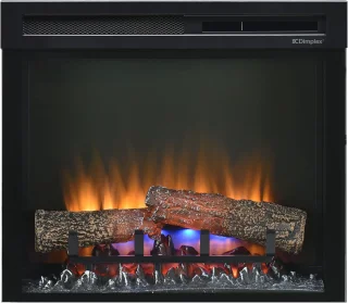 Elektrische Inbouwhaard met Optiflame Vlameffect en Afstandsbediening – 1400W Verwarming