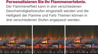 Elektrische Inbouwhaard met Optiflame Vlameffect en Afstandsbediening – 1400W Verwarming