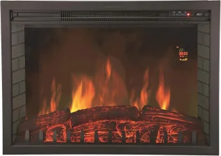 Elektrische Inbouwhaard met Verlichting en Verwarming - LED Vlameffect, 2000W