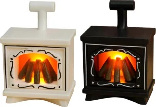2x mini LED open haard lantaarn