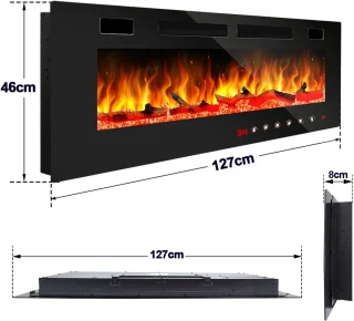 50 inch Elektrische haard