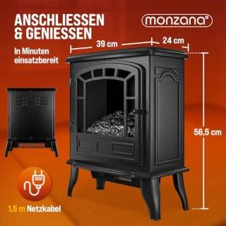 Abtkantoor elektrische kachel met vlameffect vrijstaande sfeerhaard 2000W