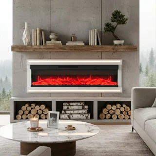 ADFBL Elektrische Wandhaard 127 cm (50") Hoogglans