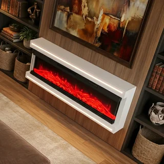 ADFBL Elektrische Wandhaard 152 cm Hoogglans