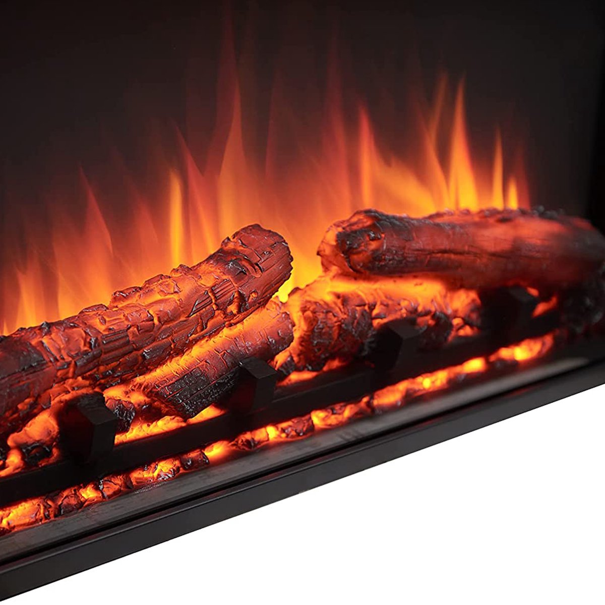 Ajax Elektrische Sfeerhaard Donkerbruin 25x112x88,3 cm