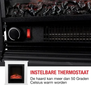 Altameubel Lugano Deluxe Elektrische Sfeerhaard met Schouw
