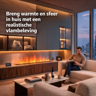 Wat vinden we goed aan de Ambi-box Elektrische Sfeerhaard 100 cm